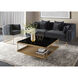 Finch 40 X 40 inch Black / Antique Brass Coffee Table
